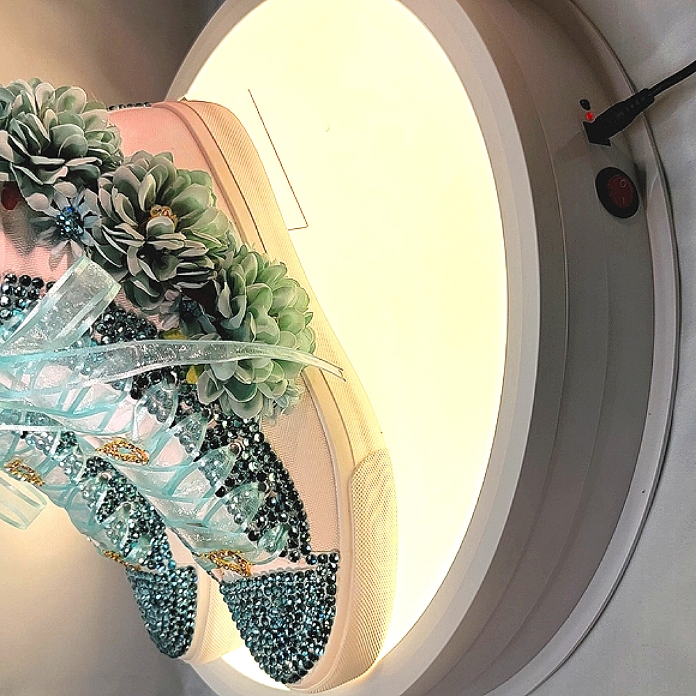 Elegant Crystal Embellished Sneakers - Picture 3 of 12